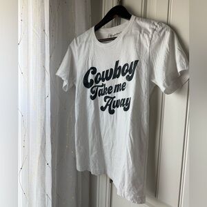 White Cowboy Graphic Tee